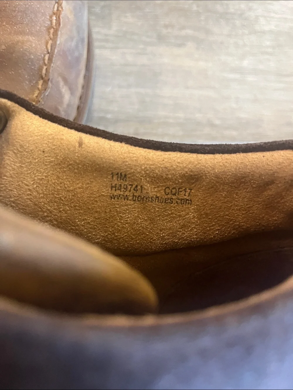Born Brown Leather Moc Toe Lace-Up Boots